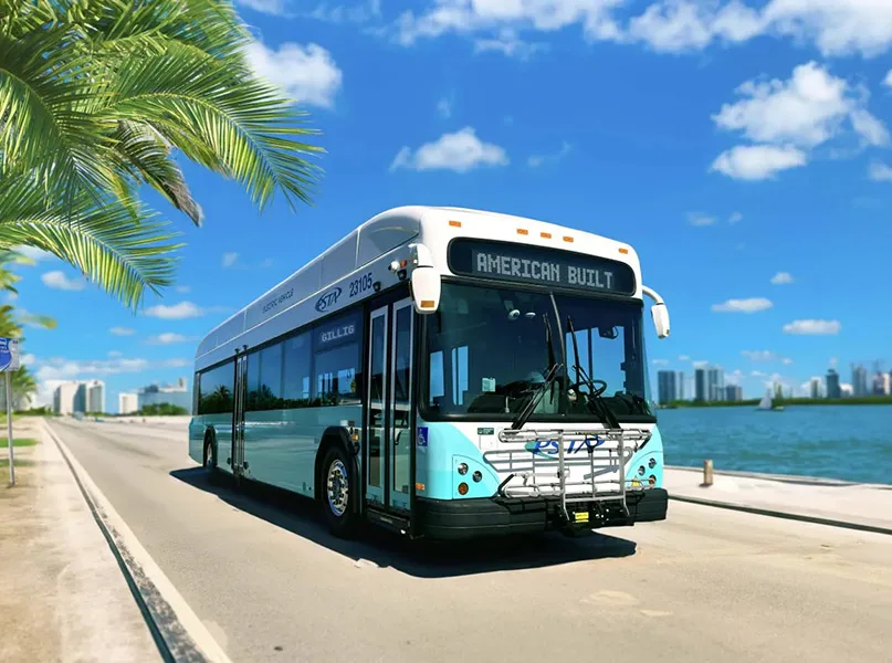 American Built PSTA Electric Bus