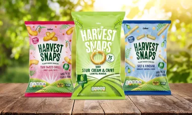 Calbee Main Image with crisp chip packaging