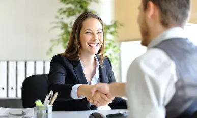 Handshake between Business professionals