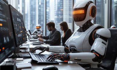 A smart office with robots and humans working together