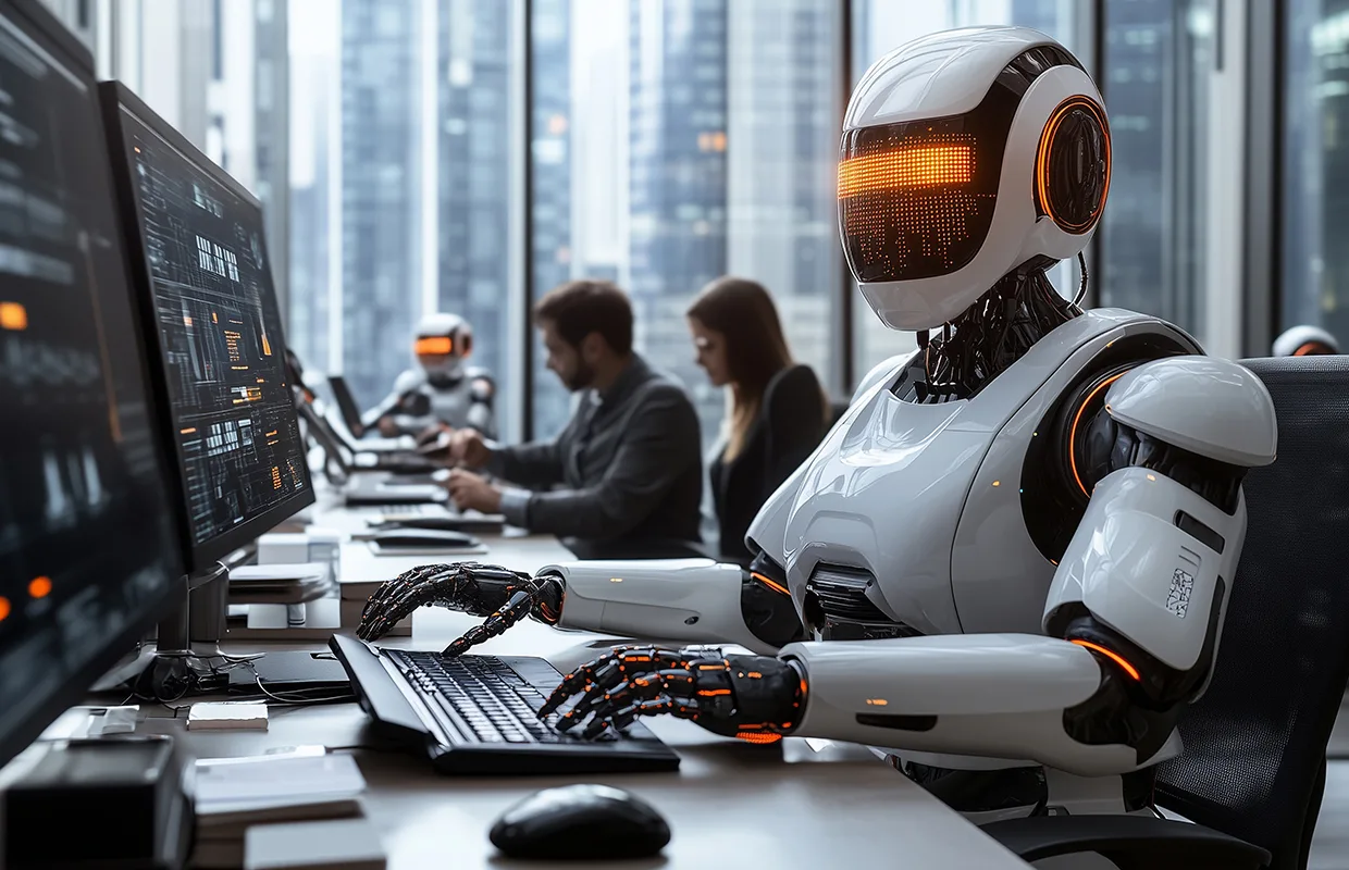 A smart office with robots and humans working together