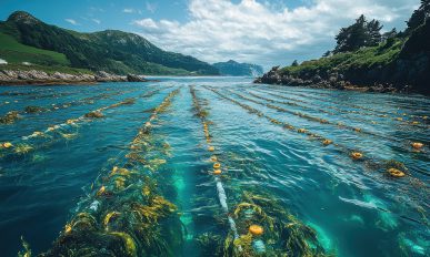 Underwater rope systems for sustainable seaweed cultivation