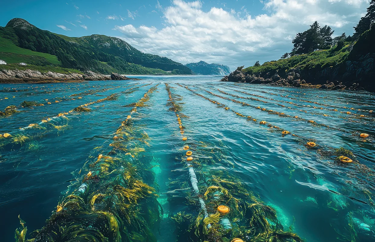 Underwater rope systems for sustainable seaweed cultivation