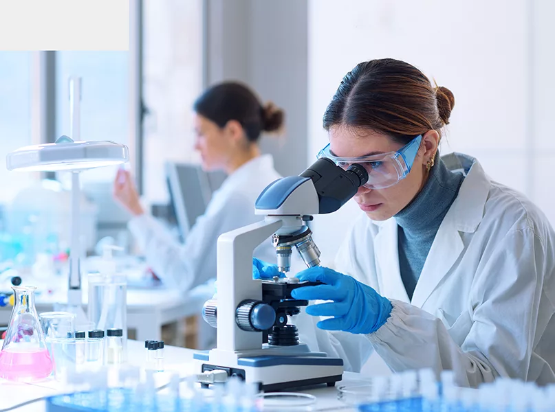 Young scientists conducting research