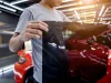 Applying tinting foil